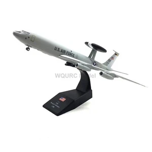 Nuovo modellino aereo scala 1:200 US Boeing E-3 Sentry AWACS metallo grigio + plastica - Foto 1 di 21