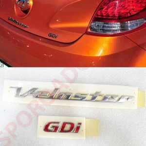 Rear Trunk VELOSTER GDI Logo Emblem 2P For 2011-2017 Hyundai Veloster 863102V000 - Picture 1 of 3