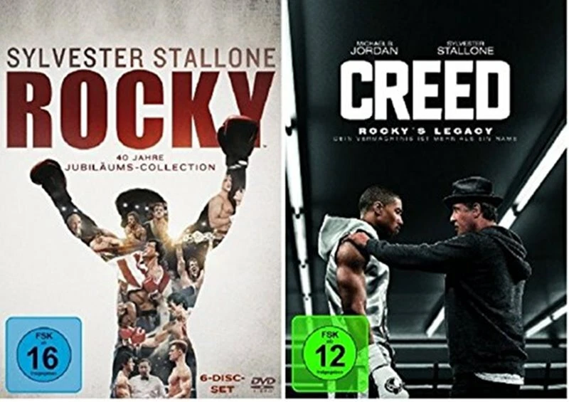 Rocky the Complete Saga + Creed Legacy New Year's Eve Stallone DVD Collection - Image 1 of 1