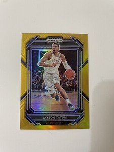 2023-24 Panini Prizm Draft Picks Prizms Gold #51 Jayson Tatum /10