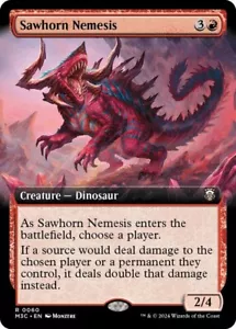 Sawhorn Nemesis Extended Art Ripple Foil - M3C 0060 quasi nuovo - MTG Magic - Foto 1 di 1