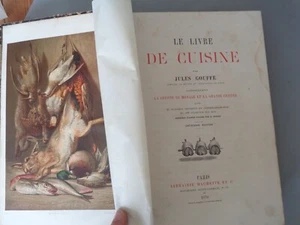 LE GRAND LIVRE DE CUISINE Jules Gouffé 1870 Hachette Livre ancien Gastronomie - Picture 1 of 22