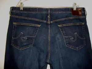 AG Adriano Goldschmied Herren Denim Jeans 40"x 34" Dark Wash Straight Leg Stretch - Bild 1 von 9