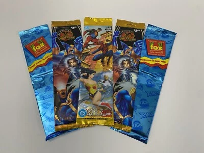 Marvel X-Men Chromium, DC Versus, Fox Kids paquetes sellados (largo) (jumbo)- Lote de 5 Foto 1 de 3