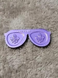 2020 Mardi Gras Krewe Of Iris Purple Sunglasses Cutout Doubloon - Picture 1 of 1