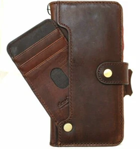 Funda billetera de cuero genuino para Samsung Galaxy S20 Ultra Book hecha a mano inalámbrica - Imagen 1 de 7