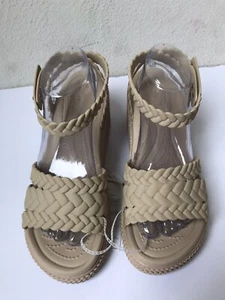 WOMEN'S CROCS CHAI BROOKLYN WOVEN ANKLE STRAP HIGH WEDGE SANDALS SIZE 10 NWT - Picture 1 of 9