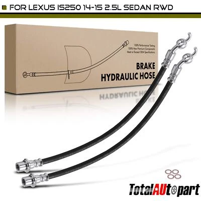 2x Manguera hidráulica de freno para Lexus IS250 2014-2015 9094702H03 delantera izquierda y derecha Foto 1 de 4