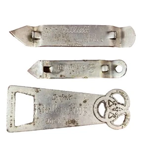 3 Vintage Bottle Openers - 2 Ballantine Newark NJ & 1 Ortlieb Philly PA Man Cave - Picture 1 of 4