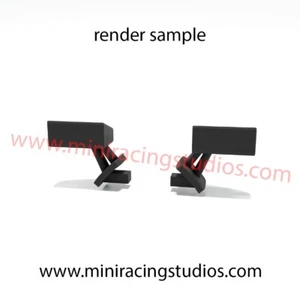 Retrovisores 3D Lamborghini Black Bull de Black Arrow Flexible o Rígido - Imagen 1 de 2