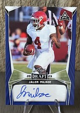 Jalen Milroe 2023 Leaf Draft Autograph Blue Parallel