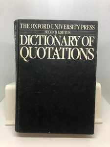 The Oxford University Press Dictionary of Quotations (Hardcover 1985) - Picture 1 of 4