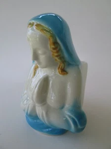 Vintage Ceramic Planter Vase PRAYING MODONNA Virgin Mother Mary - Picture 1 of 5