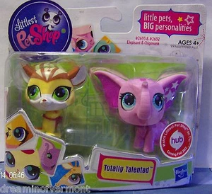 Littlest Pet Shop Totally Talented Elephant and Chipmunk #2693-2692 New in Box - Picture 1 of 1