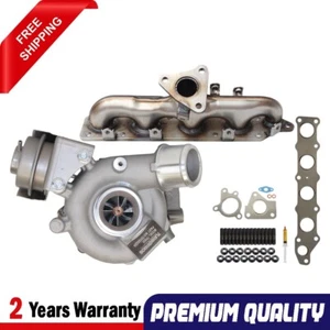 Billet Turbo+Genuine Manifold, Gasket & Stud Kit For Mitsubishi Lancer 4N13 1.8L - Picture 1 of 13