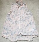 New Look Size 10 Sheer Floral Blouse Size 10