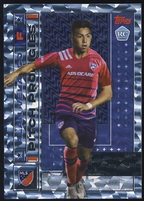 2022 MLS Topps Soccer White Icy Foil Parallel Pitch Prodigies Alan Velasco RC - Image 1 of 2
