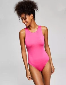 And Now This Damen Rundhalsausschnitt Bodysuit Fuchsia ärmellos Stretch Größe S - Bild 1 von 3
