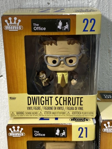 Funko Minis 3" Vinyl Figure, The Office Dwight Schrute 21 Kelly Pam Stanley Upik Cover