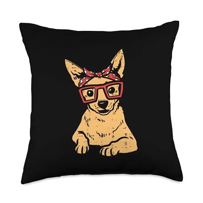 Bandana a lunares Chihuahua Chiwa perro niñas mujeres regalo almohada 18x18 M... Foto 1 de 3