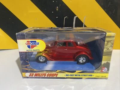 2001 First Gear Car Quest Auto Parts 1933 Willys Coupe Diecast Metal Street Rod - Image 1 of 3
