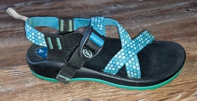 Chaco Z1 womens green floral print hiking water sandals size 5 - Image 1 of 4