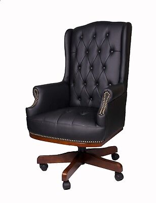 Managers Directors Captain Leather High Back Desk Office Computer Chair Furntiur • 289.95£