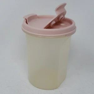 Tupperware 1606 Modular Mates Round #2 Container Cheese Shaker Pink Seal 1912 - Picture 1 of 12