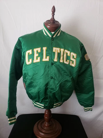 🔥🚨Vintage L Boston Celtics Green Starter Satin Button Up Nice Jacket EUC Rare! Cover