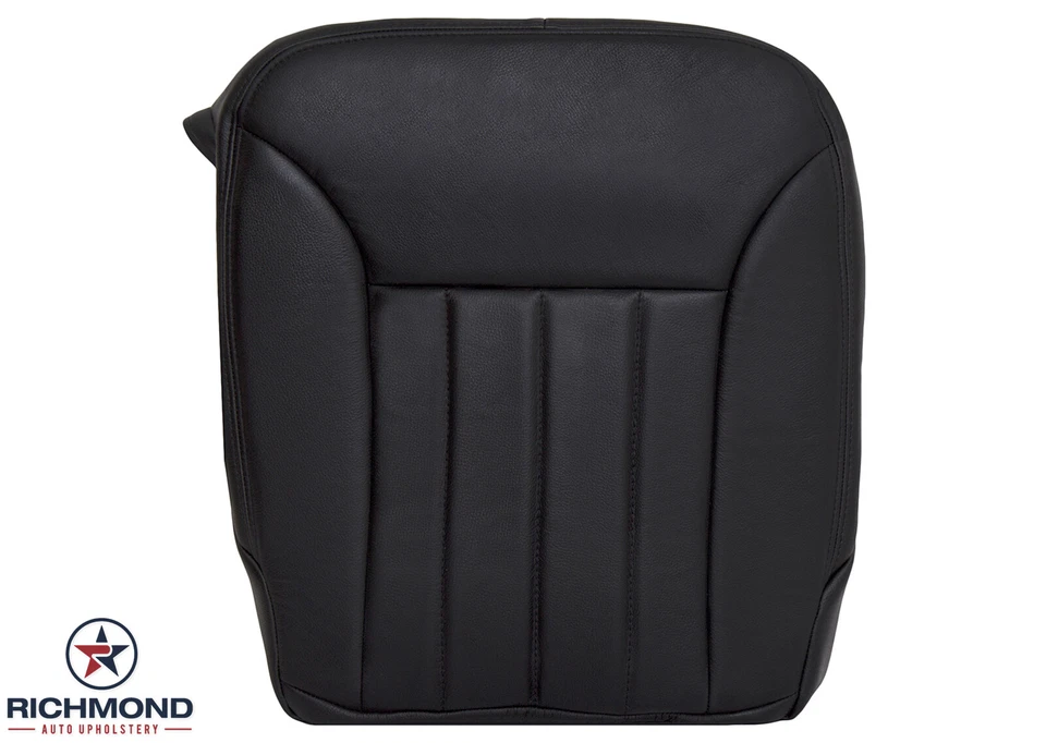 Mercedes Benz R320 2007 2008 2009 - Cubierta de asiento de cuero inferior del lado del conductor negra Foto 1 de 4