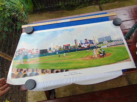 dated 1998 Poster Frontier Field Home of the Rochester NY Red Wings Baseball IL Cover