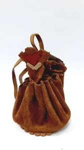 Vintage suede purse, pouch, moneybag(2.5) - Picture 1 of 6