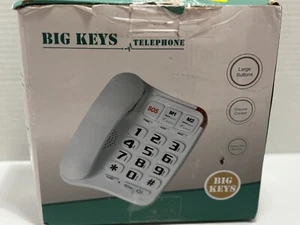 Telefon z dużymi przyciskami, pamięć zdjęć Przewodowy telefon dla seniorów, wybieranie telefonu stacjonarnego - Zdjęcie 1 z 13
