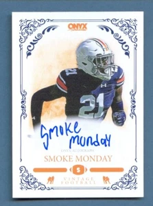 2022 Ónix De Colección AUTÓGRAFO Tinta Azul HUMO LUNES Santos AUBURN Tigres - Imagen 1 de 2