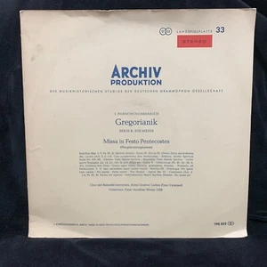 GREGORIAN CHANT - Missa in Festo Pentecostes - ARCHIV RED STEREO LP - Picture 1 of 10