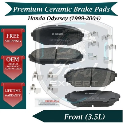 Kit de pastillas de freno delanteras de cerámica Bosch OEM para Honda Odyssey 1999-2004 9 años Warra. Foto 1 de 4