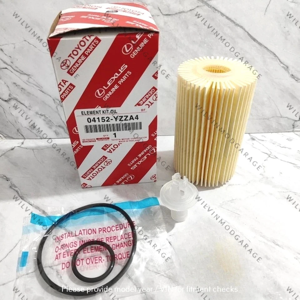 Genuine Thailand OEM Oil Filter Kit 04152-YZZA4 Lexus RC F 2008-2021 2UR-GSE - Изображение 1 из 3