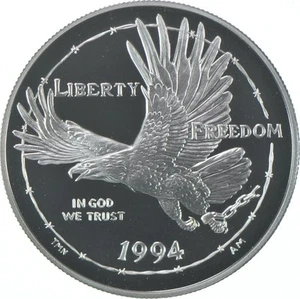 1994-P Proof POW Prisoners Vietnam War Commemorative Silver Dollar $1 *2138 - Picture 1 of 3