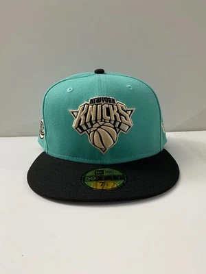 Gorra de baloncesto New Era 59fifty NBA New York Knicks para hombre 7 1/4 verde ajustada Foto 1 de 4