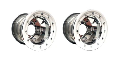 YFZ 450 YFZ 450R  Rear Wheels  Beadlock  9x8  3+5  4/115  Alba Racing  P White - Image 1 of 4