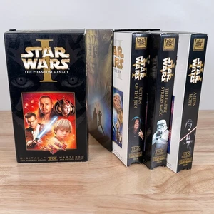 Star Wars VHS Original Trilogy THX Box Set 2000 + The Phantom Menace – Free Ship - Picture 1 of 7