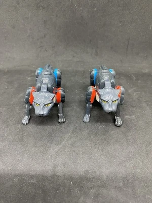 Lot Of (2) VTG Takara Hasbro Transformer Wolf Action Figure 1996 Robot Rare!!! - Image 1 of 4
