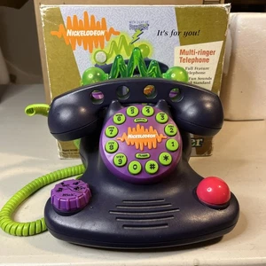 Teléfono con cable Nickelodeon Talk Blaster N2500 de una sola línea 1996 probado ¡Funciona! - Imagen 1 de 11