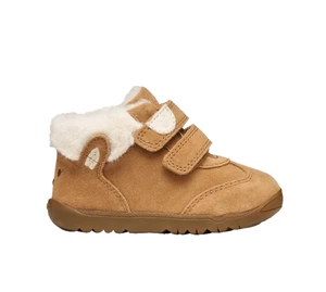Geox B Macchia Girls First Steps Suede Boot in Whiskey - Picture 1 of 5