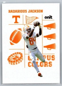 Radarious Jackson Campus Colors White Tennessee Volunteers 2025 Onit Football - Picture 1 of 1
