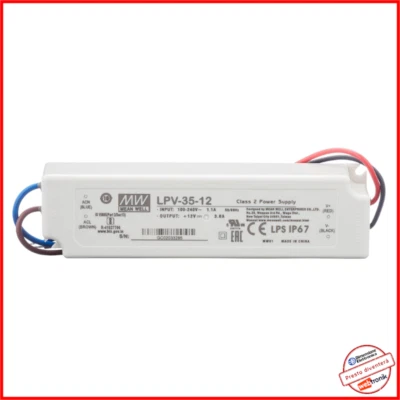 Trasformatore 220 12 Volt 3a Alimentatore Mean Well LPV-35-12 IP67 Power Supply - Immagine 1 di 4