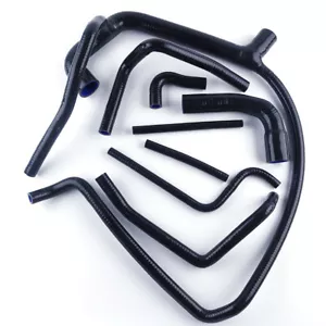 Fits Land Rover Defender 1994-98 300TDI 90/110/130 Silicone Hoses Radiator Black - Picture 1 of 11