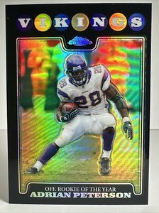 2008 Topps Chrome #164 Adrian Peterson Refractor - PWE .95 Shipping!