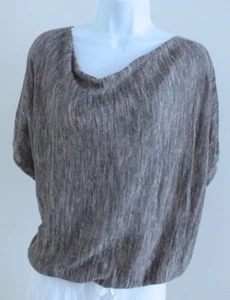 SMITTEN Woman's Marled Gray Linen Sweater Sz S - Picture 1 of 12