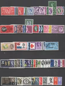 GB QEII 1953 - 1970 complete commemorative set 197 + 88 phosphor issues MNH/UMM - Picture 1 of 4